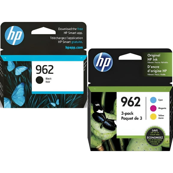 HP Original 962 Standard Black and Standard Cyan, Magenta, Yellow Color Combination
