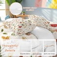 thumbnail image 2 of Country Mushroom Duvet Cover Set Twin Size, Leaf Butterfly Botanical Retro Plants 4 Piece Soft Microfiber Bedding Set with 1 Duvet Cover, 1 Flat Sheet, 2 Pillowcases, 2 of 9