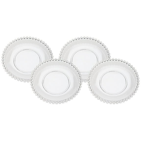 Godinger Chesterfield Glass Dessert Plates, Set of 4