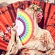 thumbnail image 4 of Arco iris abanico abanico abanico abanico los amantes abanico abanico tela duradera LGBTQ regalo abanico abanico gay decoraciones de bodas fan 23cm arco de plástico arco iris fan, 4 of 6