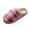 Pink, variant on Lined Slippers for Indoor Outdoor Comfort Sole Cozy Warm Winter Slide Shoes with Thick Soft Cushioned Footbed and Durable Heel Support Design