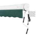 thumbnail image 2 of Awntech 10' x 8' Full Cassette Right Motorized Patio Retractable Awning, Forest, 2 of 7