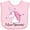 AD-Pink, variant on Inktastic Unicorn Girls Cute Fantasy Girls Baby Bib