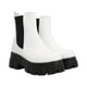 thumbnail image 1 of Bota Combat Suela Gruesa Track Para Mujer Blanco Con Resorte Platonia TERESA-02-BLANCO, 1 of 5