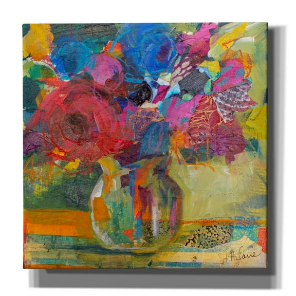 Epic Graffiti 'Only In Dreams 1' by St. Hilaire Elizabeth, Canvas Wall Art, 18"x18"