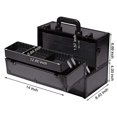 thumbnail image 2 of SalonMore Makeup Train Case Professional Adjustable 6 Trays Cosmetic Cases Storage Box, 2 of 7