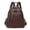Coffee, variant on Women’s Stylish Leather Backpack Purse – Lightweight Travel Backpack with Multiple Pockets, Lychee Grain PU Leather
