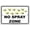 Color A, variant on No Spray Zone Bees Picture Notice Plate Aluminium Metal 8"x12" Sign