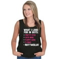 thumbnail image 3 of I Look For In Guys Rottweiler Lover Womens Plus Size Graphic Tank Top Brisco Brands 2X, 3 of 5