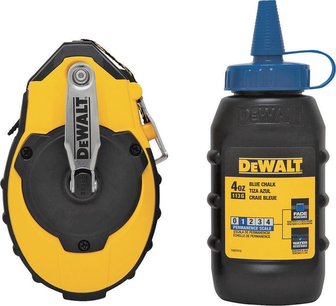 DEWALT DWHT47373L Chalk Line Reel,Blue,Ergonomic,Ratio 31