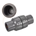 thumbnail image 5 of Uxcell 32mm ID Slip End Spring Inline Connector Check Valves Gray, 5 of 5
