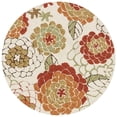thumbnail image 1 of Loloi Francesca 3' Round Hand Hooked Rug in Ivory and Spice, 1 of 2