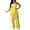 Yellow, variant on Womens Jumpsuits Dressy Women's Casual off Shoulder Smocked Solid Color Strapless Belted Wide Leg Jumpsuit Romper With Pockets Jumpsuit for Women(White,L)