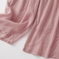thumbnail image 7 of Yuzhih Women's Cotton Linen Wide Leg Pants Drawstring Waist Casual Palazzo Trousers with Pockets Baggy Flowy Pants, 7 of 7