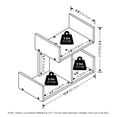 thumbnail image 3 of Furinno HERMITE Wooden Desktop Bookshelf Storage Organizer for Home and White, 3 of 6
