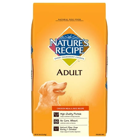 Nature's Recipe Adult Chicken Meal & Rice Recipe Dry Dog Food, (Best White Chicken Chili Recipe Paula Deen)