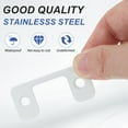 thumbnail image 4 of Deadbolt Strike Plate, Adjustable Door Strike Plate with Screws Stainless Steel White, 4 of 6
