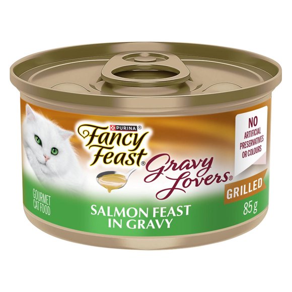 Fancy Feast Gravy Lovers Salmon in Seared Salmon Gravy, Wet Cat Food 85g