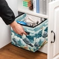 thumbnail image 5 of Seagull Large Capacity Foldable Storage Basket with Handle 10.8"x10.5"x10.6" - Storage Bins, Storage Bin, Storage Box, 5 of 6