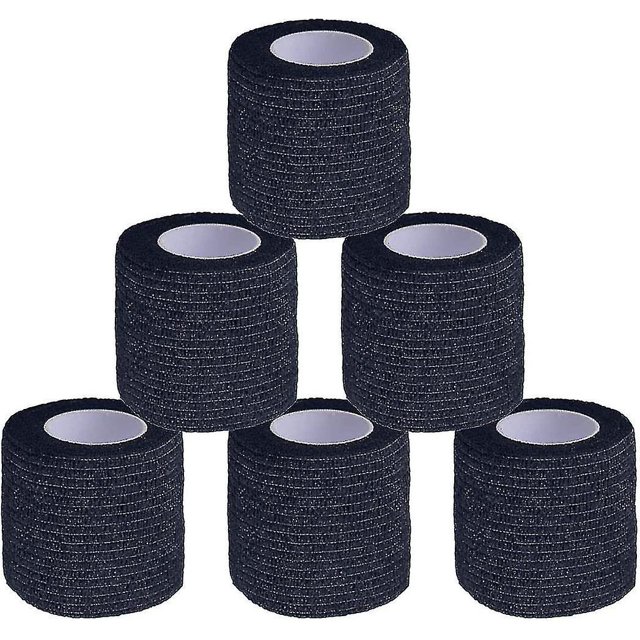 6 rollos de cinta elástica con agarre para pulgar con gancho para levantamiento de pesas Mantiene los dedos y las manos seguros