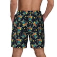 thumbnail image 4 of Uemuo Colorful Turtles Pattern Mens Swim Trunks Quick Dry Board Shorts with Mesh Lining, Stretch Beach Shorts Quick Dry No-Chafing Board Shorts-3X-Large, 4 of 9