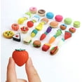 Mr. Pen Food Erasers, Erasers, 30 Pack, Puzzle Erasers, Take Apart