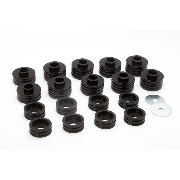 Daystar Body Mount Bushings KF04050BK Black; Polyurethane