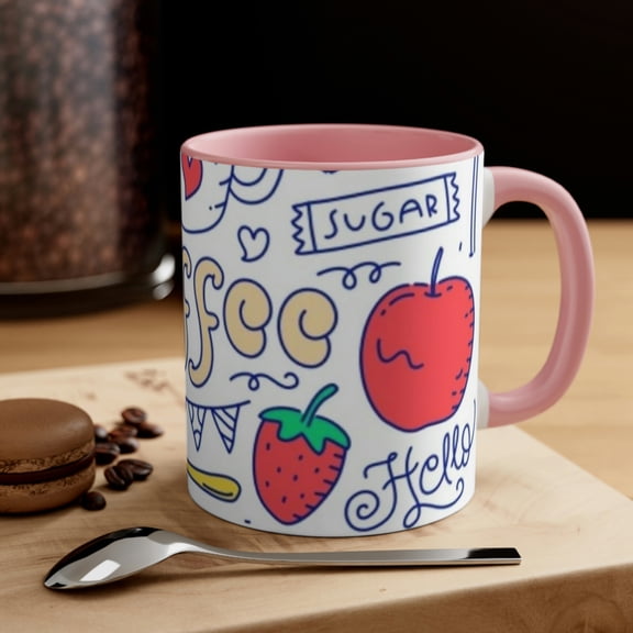 Hello Spoon Designer Best Unique Cool Coffee Mugs 11oz Ceramic Coffee Cups