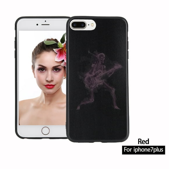 ZOUSSIQI TPU Protective Color Changing Thermal Sensor Heat Induction Back Case for iPhone 7PLUS Red EL225#05007