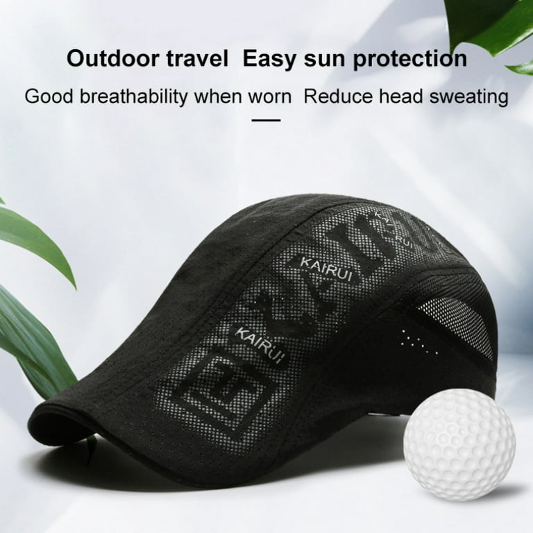 Quick Dry Cap Lightweight Running Hats Outdoor Airy Mesh Adjustable Sports Sun  Hat UV Protection Hat for Men Women 