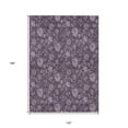thumbnail image 3 of 10' X 14' Plum Purple And Lavender Floral Washable Indoor Outdoor Area Rug, 3 of 5