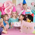 thumbnail image 3 of Set de Globos de Gato Wclliuchi Número 8 Rosa para Cumpleaños, 3 of 7