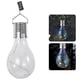thumbnail image 2 of Lámpara LED colgante giratoria solar impermeable para exteriores, jardín y camping (carcasa transparente con luz multicolor), 2 of 6