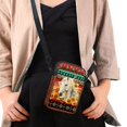 thumbnail image 4 of HELLHERO Women Adjustable Shoulder Strap Women Shoulder Bag 4.33x1.97x7.09 for Women Polyester, White Horse in Sunflower Field, 4 of 7