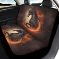thumbnail image 4 of Uourmeti Flaming Horse Art Car Seat Covers Stretchy Car Seat Covers Full Set Full Backrest Auto Decor Interior Fit for Cars Truck, 4 of 10