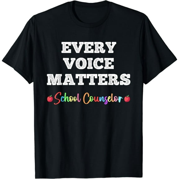 School Counselor Appreciation Every Voice Matters Students T-Shirt
