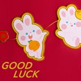 thumbnail image 2 of (14A/Bienvenido al Festival de Primavera y reciba bendiciones) Lindo conejo Año nuevo cuerda colgante dibujos animados estilo 2024 tarjeta de papel cuerda colgante festiva decoraci, 2 of 14