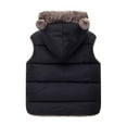 thumbnail image 4 of Utlike Toddler Boys Jacket Kids Baby Hooded Vest Padded Warm Winter Jacket Sleeveless Cute Ears Zipper Up Coat Versatile Coat For Boys Flexible Fit Size 3 Years-4 Years, 4 of 8