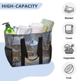 thumbnail image 5 of Large Hand-Held Storage Bag Kitchen Reusable Grocery Bags， Travel Tote Bags， Waterproof Tote，Laundry Bag，Beach Bag， Pool Bag Christmas Snow, 5 of 8