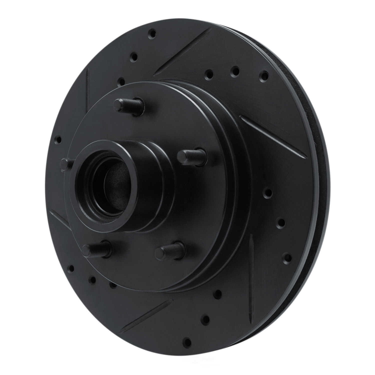 Dynamic Friction Company 633-47007L DFC Brake Rotor - Drilled And Slotted - Black