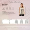 thumbnail image 7 of Zaldita Women's Shiny Sequins Tank Tops Festival Dance Blouse Disco Clubwear Rave Party Vest Tops Black&Gold XXL, 7 of 7
