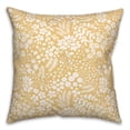thumbnail image 2 of Creative Products Yellow Dainty Floral 18 x 18 Spun Poly Pillow, 2 of 3