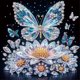 thumbnail image 1 of 5D DIY Kit Con Forma Especial Parcial Mariposa 30x30cm, 1 of 9