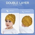 thumbnail image 6 of Sikiie Gold Glitter Toddler Beanie Kids Beanie Hat Warm Winter Hats for Boys Girls Knit Cap, 6 of 7