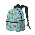 thumbnail image 2 of Kuqiui Backpack for Men and Women – Durable Lightweight Travel Backpack with Laptop Compartment, School & Work Daypack-Sea Otters Family In Blue Water, 2 of 7
