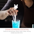thumbnail image 4 of KONTONTY 5Pcs Glass Stirring Rods For Beverages And Cocktails Rabbit Design, 4 of 8