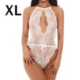 thumbnail image 1 of Camisón de encaje de mujer Sexy Body Lencería Ropa interior Ropa de dormir, Blanco, XL Sweethay XX000075-24, 1 of 7