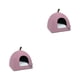 thumbnail image 3 of Methold Cama para mascotas Cojín extraíble Perrera Invierno Cálido Gato Perro Tienda plegable Interior Sofá Jaula para perros pequeños y Type2 NO2, 3 of 6