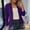 Purple, variant on Simua 2024 Fall Women's Long Sleeve Cardigan Coat Open Front Notch Collar Blazer Jackets with Pocket