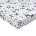 thumbnail image 2 of Ambesonne Anchor Fitted Sheet 2 Pcs Set, Hand Drawn Anchors, Twin XL, undefined, 2 of 3